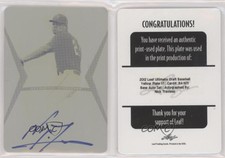 2012 Leaf Ultimate Draft Printing Plate Yellow 1/1 Nick Travieso #BA-NT1 Auto