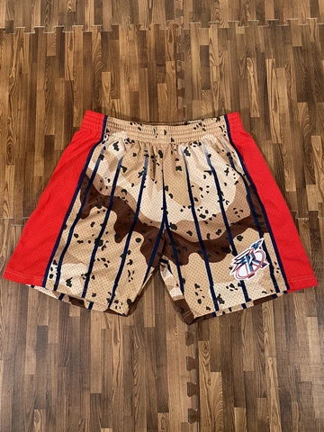 Mitchell & Ness NBA Swingman Shorts Houston Rockets Desert Camo Reflect Size 2XL Cover