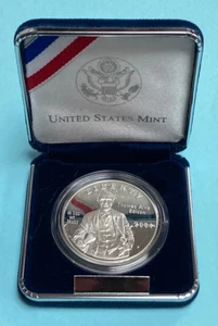 2004 P Thomas Alva Edison prueba 90 % dólar de plata como nuevo caja de monedas de $1 y certificado de autenticidad - Imagen 1 de 7