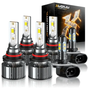 For 2002-2006 Chevrolet Avalanche 1500 2500 6X LED Headlights + Fog Light Bulbs - Picture 1 of 13