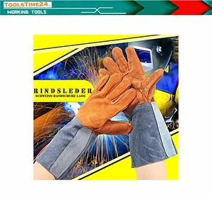 TIG MIG/MAG UNIVERSAL WELDING GLOVES size 9-11 WELDING GLOVE LONG NEW - Picture 1 of 6