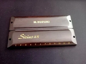 Handmade Sandalwood Cover Plate for Sirius Suzuki S-48 DIY Harmonica - Picture 1 of 9