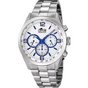 OROLOGIO UOMO LOTUS 18152/3 QUADRANTE BIANCO CASSA E BRACCIALE ACCIAIO - Foto 1 di 1