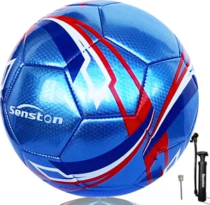 Soccer Ball Official Size 5 & Size 4 & Size 3 with Pump - Official Match Trainin - Picture 1 of 5