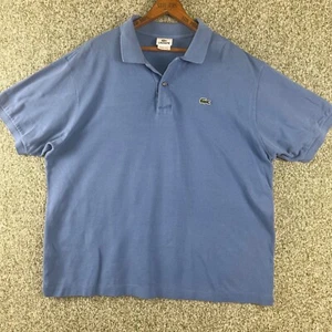 Polo Lacoste uomo XL blu manica corta preppy casual taglia 7 EU - Foto 1 di 7