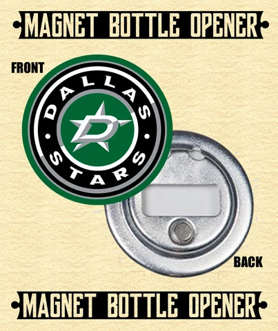 Dallas Stars - Magnet Bottle Opener - Choose From 12 Designs Cover