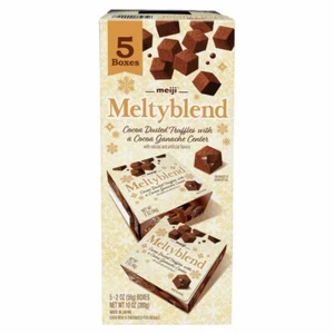 Giapponese Meiji Meltyblend MeltyKiss cacao spolverato tartufi cacao ganache 10 oz - Foto 1 di 6