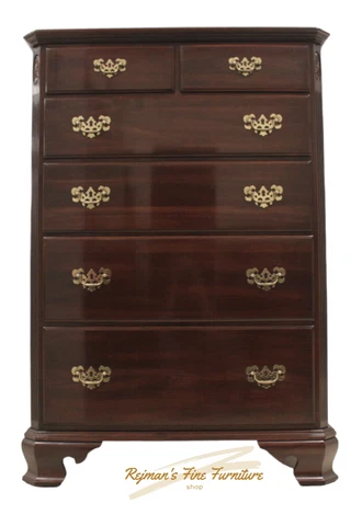 Ethan Allen Georgian Court Cherry Vintage Traditional 6 Drawer Chest #11-5236 Cover