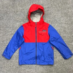 Patagonia Jacket Kids Boys XS (5-6) Imperial Blue Torrentshell Hooded Full Zip - Picture 1 of 13
