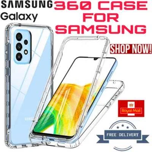 360 Full Body Clear Shockproof Case For Samsung A13-4G/A23/A33/A53/A82-4G/A50 - Picture 1 of 5