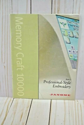 LIBRO BORDADO ESTILO PROFESIONAL JANOME MEMORY CRAFT 1000 3 Foto 1 de 3