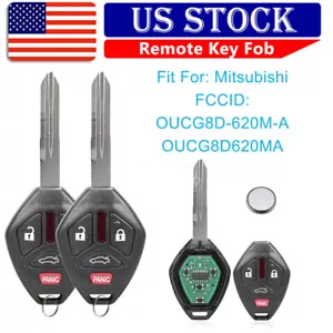 For 2006 2007 Mitsubishi Eclipse Remote Car Key Fob OUCG8D-620M-A + ID46 Chip - Picture 1 of 9