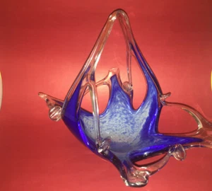 Vintage Chalet Flared Art Glas Vase / Schale - Bild 1 von 7