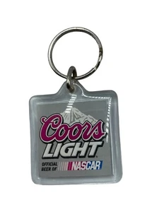 Coor Light Beer NASCAR Vintage Schlüsselanhänger quadratisch 1,5" Rennwagen LKW - Bild 1 von 7
