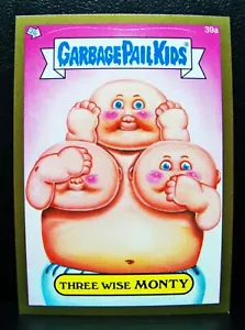 GPK, 2014, Series 1, GOLD Border, Parallel Card #39a Three Wise MONTY, #2 - 14S1 - Picture 1 of 2