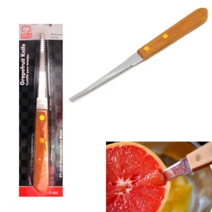 1 Stainless Steel Grapefruit Knife 3.75" Serated Edge Blade Dessert Cirtus Fruit - Picture 1 of 1