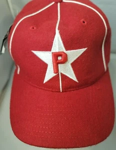 NWT Philadelphia stars Negro League Baseball museum fitted cap size 7 Red - Picture 1 of 5