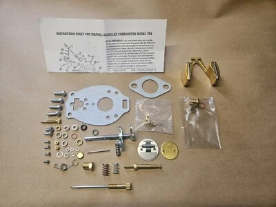 Comprehensive Carburetor Kit & Float fits Case 200 & 300 Marvel Schebler TSX635 - Image 1 of 4