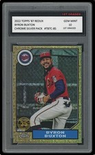 BYRON BUXTON 2022 TOPPS CHROME SILVER PACK 1ST GRADED 10 BASEBALL CARD TWINS