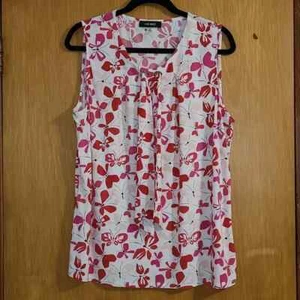 Nine West sin mangas corbata dividida top - Imagen 1 de 6