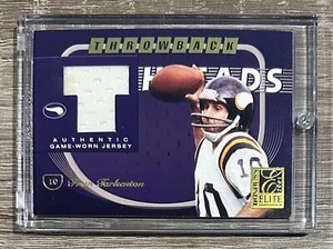 2001 Donruss Elite #TT-25 Fran Tarkenton Throwback Threads #/100 - Picture 1 of 2
