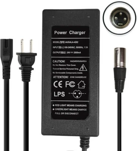 24V 2A Charger For Jazzy Power Chair Pride Hoveround Mobility Electric Scooter - Picture 1 of 6