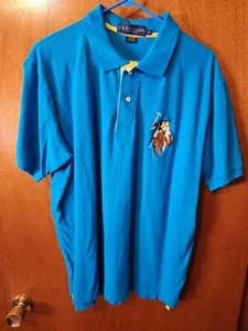 Men's XL U.S. Polo Assn. Blue Big Pony #3 Short Sleeve Polo Shirt - Picture 1 of 9