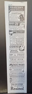 1926 Glover's Imperial Mange Medicine Vintage Print Ad 1920s Cures Itching Scalp - Picture 1 of 1