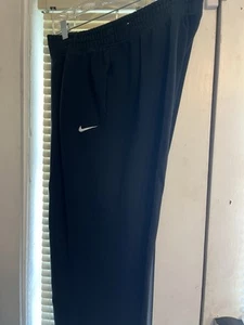 Nike Men’s XL Black Fleece Pants Style FA230204. Roomy w Pockets, Elastic Cuffs - Picture 1 of 10