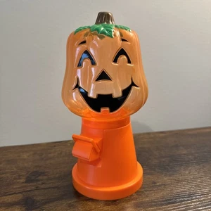 Contenitore dispenser caramelle vintage Halloween Jack O'Lantern zucca arancione - Foto 1 di 9