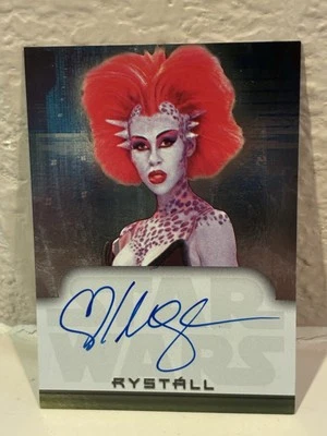 2001 Topps Star Wars Evolution Mercedes Ngoh as Rystall Autograph Auto - Image 1 of 2