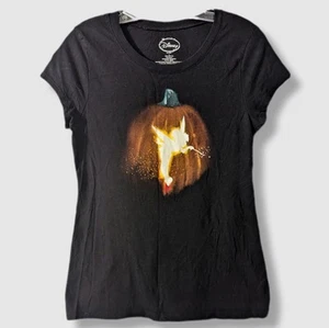 Disney Tinker Bell Pumpkin Silhouette T-Shirt Girls Large  - Picture 1 of 4