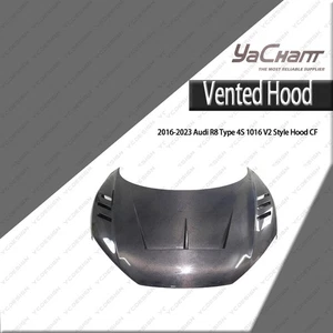 Kit de capó delantero estilo CARBON 1016 V2 para cubierta de capó tipo 4S Au*di R8 2016-2023 - Imagen 1 de 8