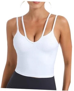 Workout Tank Tops with Built in Bras for Women,Work Top for Women,Sports Bras - Picture 1 of 7