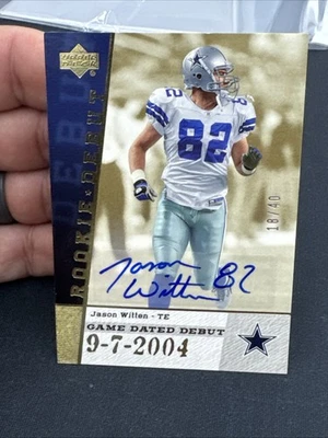 2006 Upper Deck Jason Written Auto /40 Rookie Debut Dallas Cowboys  - Image 1 of 2