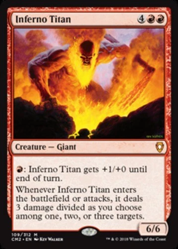 MTG - Inferno Titan - Commander Anthology Vol. II - NM, English Magic FLAT RATE  - Image 1 of 1