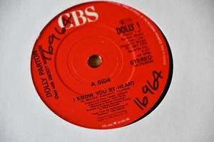 Dolly Parton - I Know You By Heart 7 Inch Vinyl Record - Imagen 1 de 3