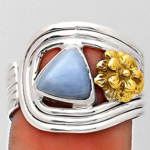 Flor Dos Tonos - Anillo Angelita Natural Plata de Ley 925 s.8.5 Joyería R-1491 - Imagen 1 de 5