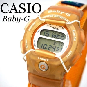 Casio Baby-G BG-350 Masai Mara Orange Strap Lion Elephan Dial Dial Used Working - Bild 1 von 11