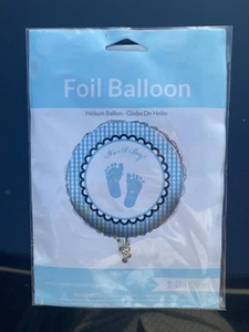Foil Helium Balloon “it’s A Boy” 45cm 18in Diameter.  Ready To Inflate.  Unused - Picture 1 of 4