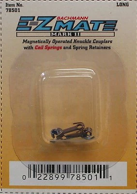 BACHMANN N SCALE EZ MATE MAGNETICALLY OPERATED LONG KNUCKLE COUPLERS BAC78501 - Image 1 of 2