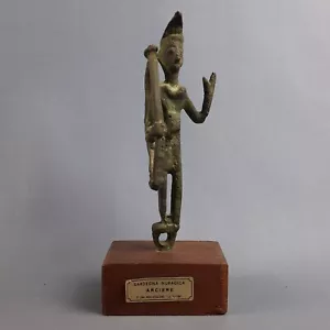 Statua Nuragica Arciere Ferro Battuto Scultura Sardegna La Fucina XX Sec. - Foto 1 di 13