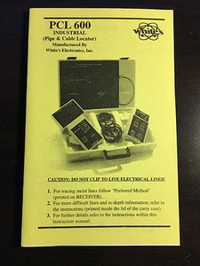 Operators Manual For Whites PCL 600 Industrial (Pipe & Cable Locator) - Picture 1 of 1