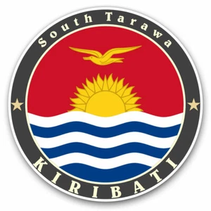 2 x Vinyl Aufkleber 30 cm - Kiribati Süd Tarawa Flagge Stempel cooles Geschenk #5086 - Bild 1 von 9