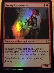 FOIL  Young Pyromancer / Pyromagier  - ETERNAL MASTERS -  englisch  (n-mint +) - Bild 1 von 1