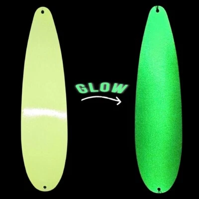 9" In Stainless Flutter Spoon Fishing Jigging Tackle 4.5oz Stripped Bass  - Image 1 of 4