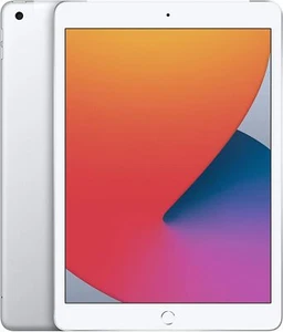 Apple iPad 8va generación 128 GB, Wi-Fi + 4G (desbloqueado), 10,2 pulgadas - plateado bueno - Imagen 1 de 1