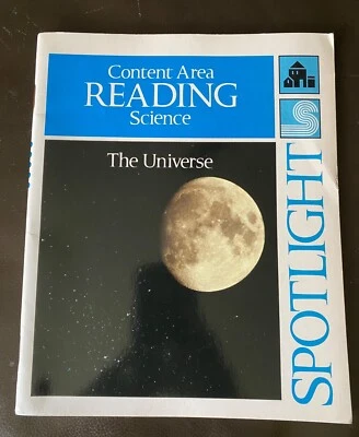 Vintage 1989  ~ Spotlight ~ Content Area READING Science  The Universe Workbook - Image 1 of 4