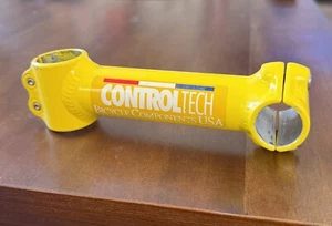 RARE Early Control Tech Stem Yellow 135mm x 25.4mm - Picture 1 of 4