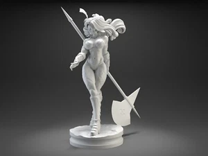 Amazon Wild Princess unbemalt unmontiertes Harz 3D-gedruckte Modellfigur NSFW - Bild 1 von 16